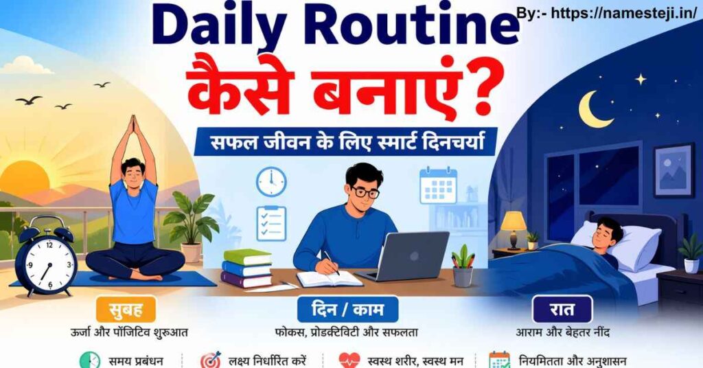 Daily Routine कैसे बनाएं? – सुबह से रात तक एक परफेक्ट दिनचर्या का चित्र