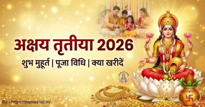 अक्षय तृतीया 2026 पूजा, सोना खरीदना और दान से जुड़ी धार्मिक परंपराओं का चित्र