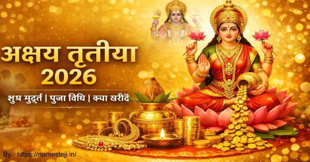 अक्षय तृतीया 2026 पूजा, सोना खरीदना और दान से जुड़ी धार्मिक परंपराओं का चित्र