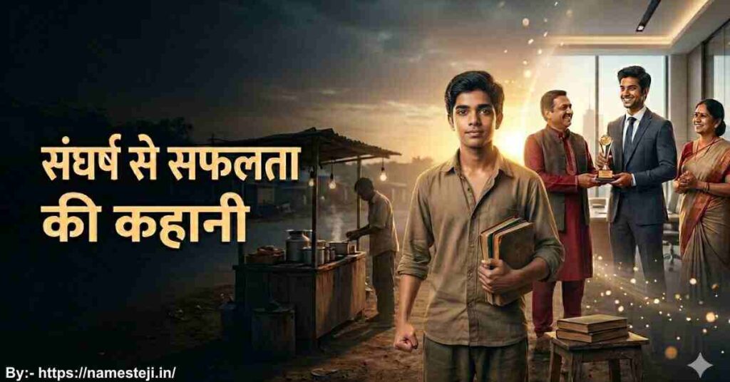 संघर्ष से सफलता की कहानी में मेहनत करता गरीब लड़का और उसकी प्रेरणादायक सफलता यात्रा