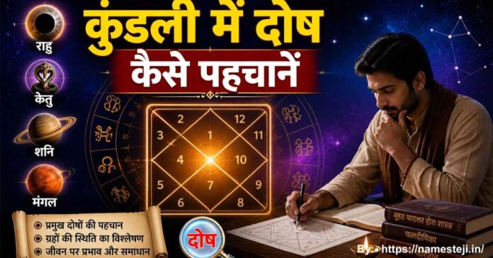 कुंडली में दोष कैसे पहचानें – ग्रह स्थिति और ज्योतिष विश्लेषण गाइड