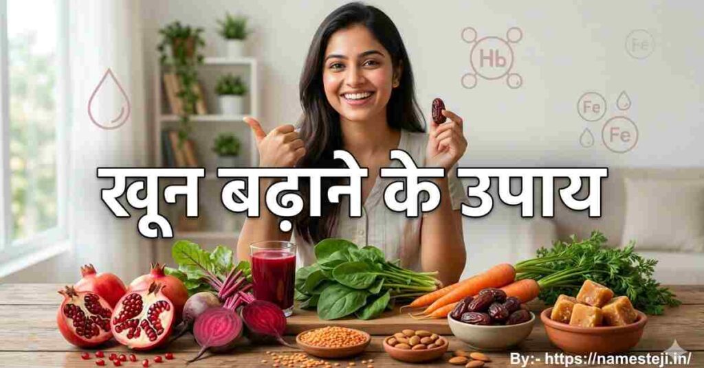 खून बढ़ाने के उपाय के लिए प्राकृतिक खाद्य पदार्थ और घरेलू नुस्खों का चित्र