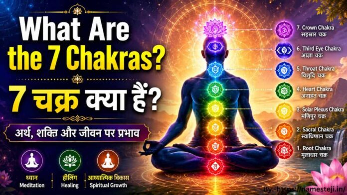 What Are the 7 Chakras – मानव शरीर के 7 चक्रों का स्थान, अर्थ और ऊर्जा केंद्रों का चित्रण
