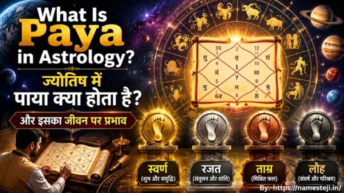 What Is Paya in Astrology - स्वर्ण, रजत, ताम्र और लौह पाया का अर्थ और ज्योतिषीय महत्व
