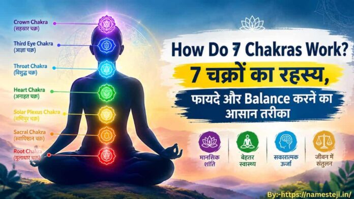 How Do 7 Chakras Work – सात चक्रों का स्थान, कार्य और आध्यात्मिक महत्व