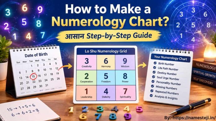 How to make a numerology chart step by step with numerology numbers and calculation table