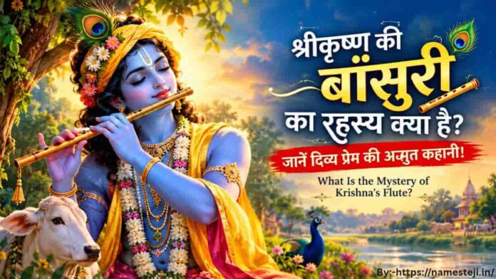 What Is the Mystery of Krishna's Flute – वृंदावन में दिव्य बांसुरी बजाते भगवान श्रीकृष्ण