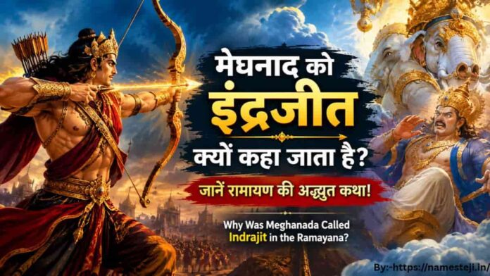 Why Was Meghanada Called Indrajit in the Ramayana | रामायण में मेघनाद और इंद्र की युद्ध कथा, जिसमें मेघनाद को इंद्रजीत नाम मिलने का प्रसंग दिखाया गया है।